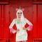 Enchanted Unicorn Adult Halloween Costume Velvet Zipper Front Dress with Tail and Hood